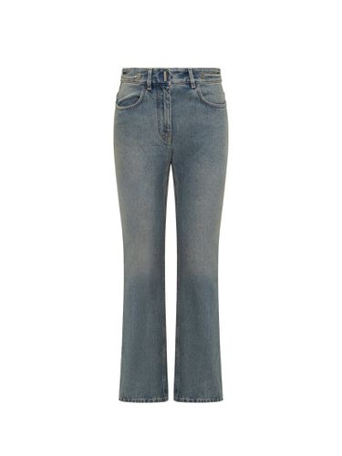 Denim Boot Cut Trousers With Chains - Givenchy - Modalova