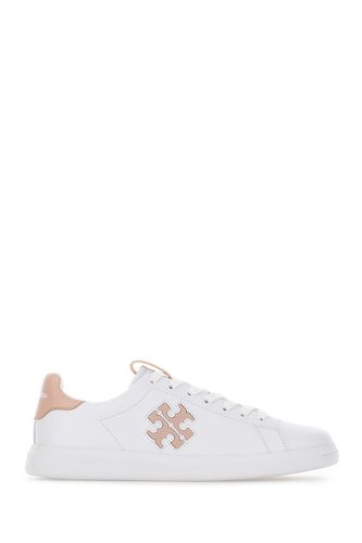 White Nappa Leather Howell Court Sneakers - Tory Burch - Modalova