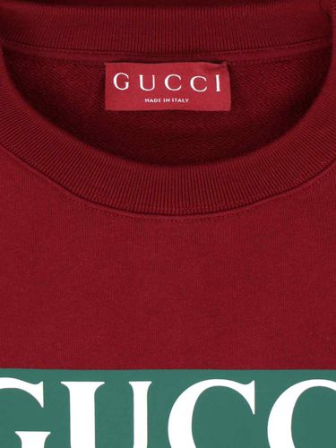 Gucci Logo Crewneck Sweatshirt - Gucci - Modalova