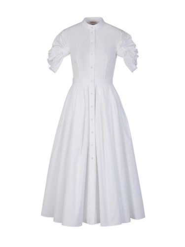 Short-sleeved Pleated Dress - Alexander McQueen - Modalova