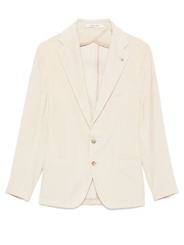 Ivory Cotton-virgin Wool Blend Blazer - Tagliatore - Modalova