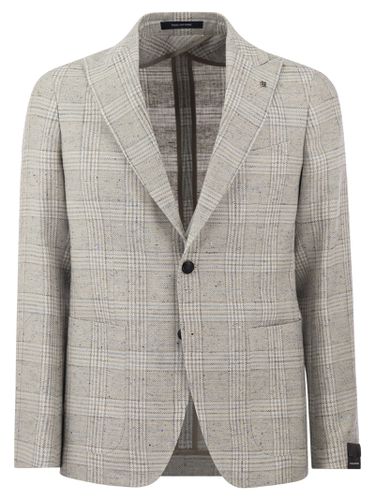 Jacket With Tartan Pattern - Tagliatore - Modalova