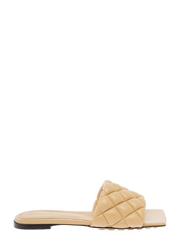 Quilted Leather Slide Sandals - Bottega Veneta - Modalova