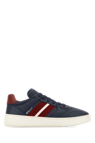 Navy Blue Leather Rebby Sneakers - Bally - Modalova