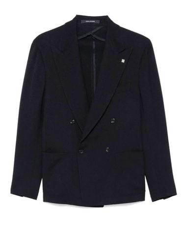 Navy Virgin Wool Blazer - Tagliatore - Modalova