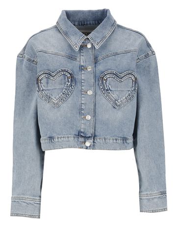 Heart Pockets Denim Jacket - M05CH1N0 Jeans - Modalova