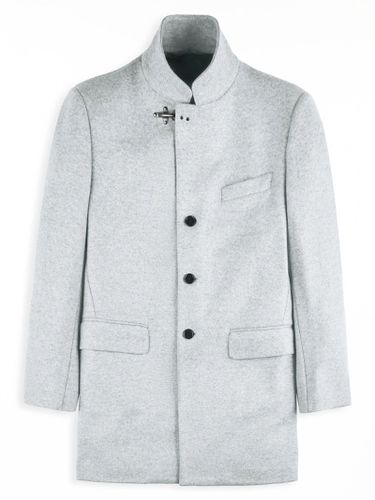 Light Yarn-dyed Wool Blend Fabric Coat - Fay - Modalova