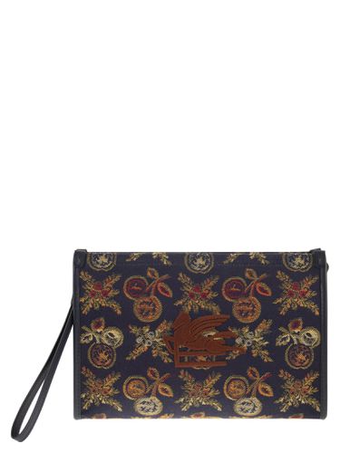 Necessaire With All Over Meline Print - Etro - Modalova