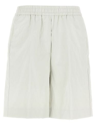 Leather-effect Bermuda Shorts - nude - Modalova