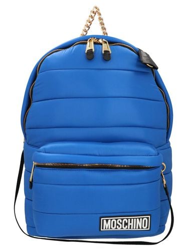 Moschino Quilted Small Backpack - Moschino - Modalova