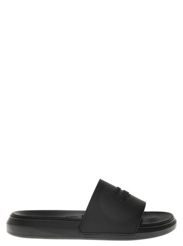 Rubber Slide Sandals With Logo - Alexander McQueen - Modalova