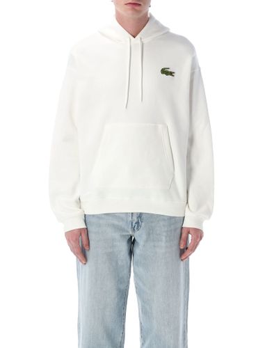 Loose Fit Badge Accent Hoodie - Lacoste - Modalova