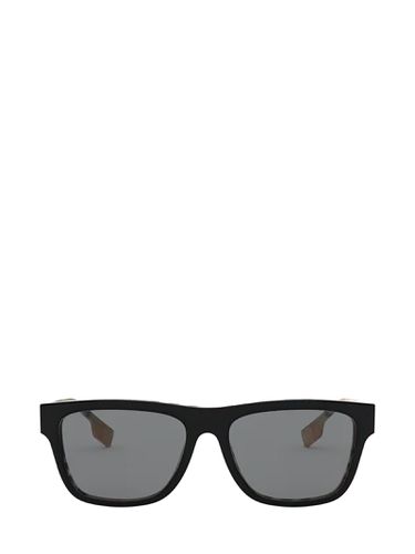 Be4293 Top Black On Vintage Check Sunglasses - Burberry Eyewear - Modalova