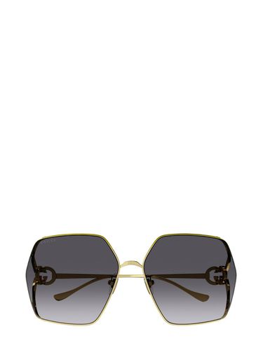 Oversized Rectangular Sunglasses - Gucci Eyewear - Modalova