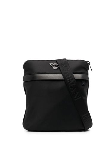 Small Flat Messenger Bag - Emporio Armani - Modalova