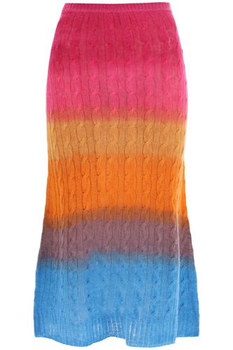 Multicolored Gradient Wool Skirt - Etro - Modalova