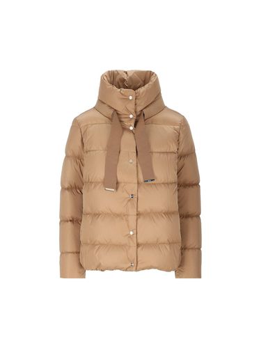 High-neck Drawstring Padded Jacket - Herno - Modalova