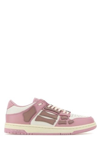 Two-tone Leather Skel Sneakers - AMIRI - Modalova