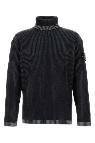 Stone Island Black Wool Sweater - Stone Island - Modalova