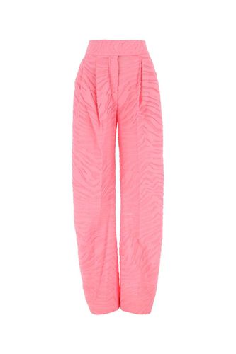 Pink Cotton Blend Wide-leg Gary Pant - The Attico - Modalova