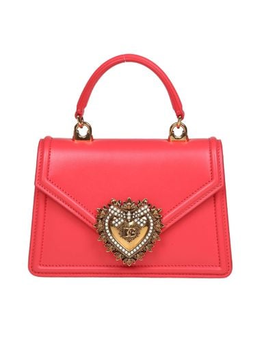 Small Devotion Handbag In Leather - Dolce & Gabbana - Modalova