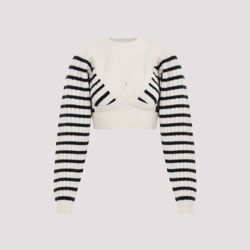 Ribbed Mariniere Crop Pullover - Jean Paul Gaultier - Modalova