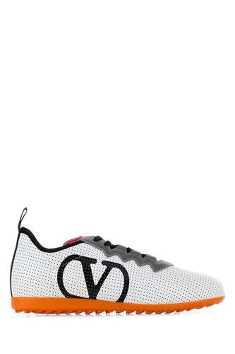 White Nappa Leather Chromathon Sneakers - Valentino Garavani - Modalova