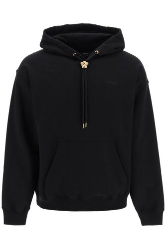 Versace Black Cotton Sweatshirt - Versace - Modalova