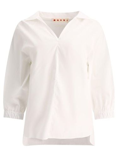 Marni V-neck Short-sleeved Blouse - Marni - Modalova