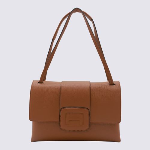 Hogan Cognac Leather Shoulder Bag - Hogan - Modalova