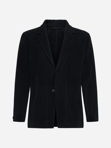 Pleated Fabric Single-breasted Blazer - Homme Plissé Issey Miyake - Modalova