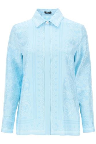 Versace Twill Silk Shirt - Versace - Modalova