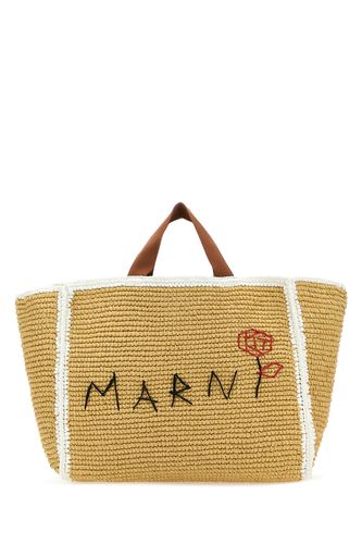 Marni Raffia Shopping Bag - Marni - Modalova