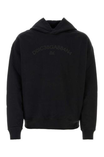 Black Cotton Sweatshirt - Dolce & Gabbana - Modalova