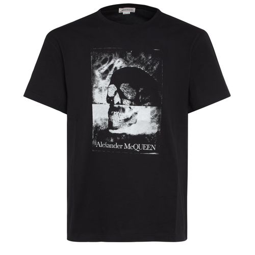 Skull-printed Crewneck T-shirt - Alexander McQueen - Modalova