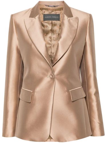 Satin Mikado Blazer - Alberta Ferretti - Modalova