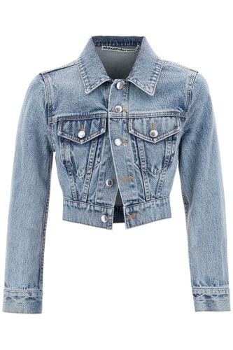 Denim Jacket With Micro Rhinest - Alexander Wang - Modalova