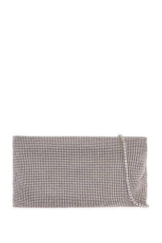 La Petite Evening Bag In Crystal On Silver With Shoulder Strap - Benedetta Bruzziches - Modalova