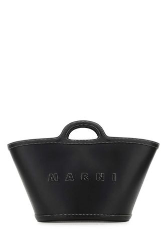 Black Leather Small Tropicalia Handbag - Marni - Modalova