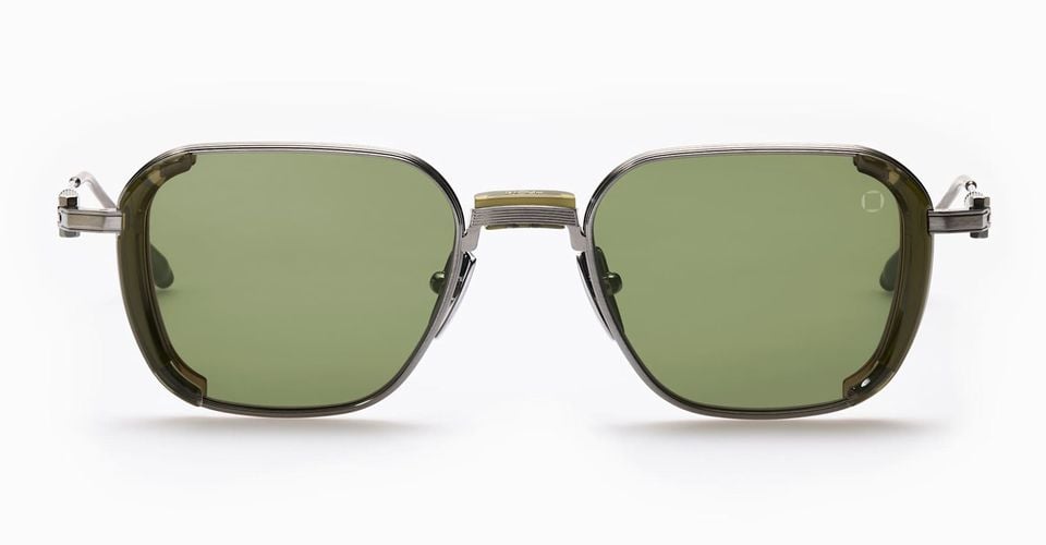 Eclipse - Olive / Brushed Black Palladium Sunglasses - Akoni - Modalova