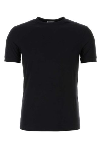 Black Stretch Viscose T-shirt - Giorgio Armani - Modalova