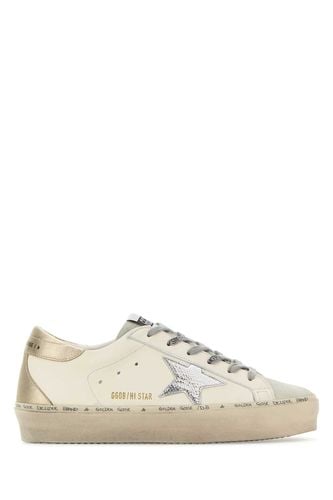 White Leather Hi Star Sneakers - Golden Goose - Modalova