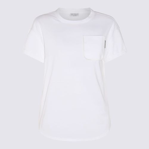 White Cotton T-shirt - Brunello Cucinelli - Modalova