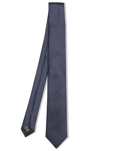 Zegna Blue Jacquard Silk Tie - Zegna - Modalova