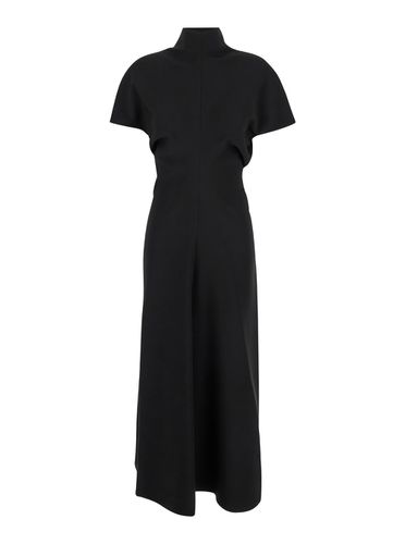 Long Dress With High Neck In Cady Stretch Woman - Federica Tosi - Modalova