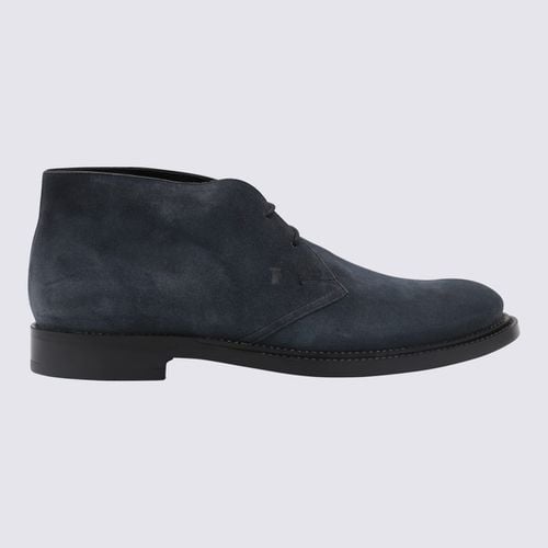 Tod's Blue Suede Boots - Tod's - Modalova