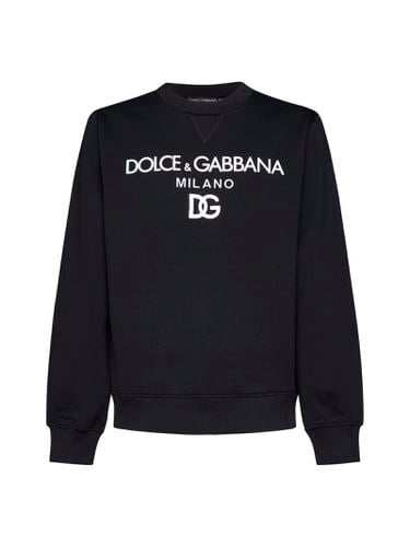 Cotton Sweatshirt With Logo - Dolce & Gabbana - Modalova