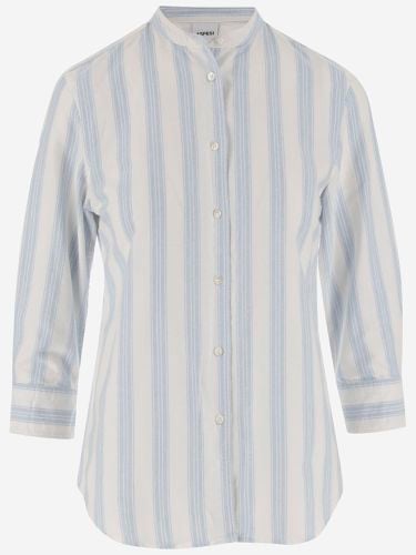 Cotton Shirt With Striped Pattern - Aspesi - Modalova