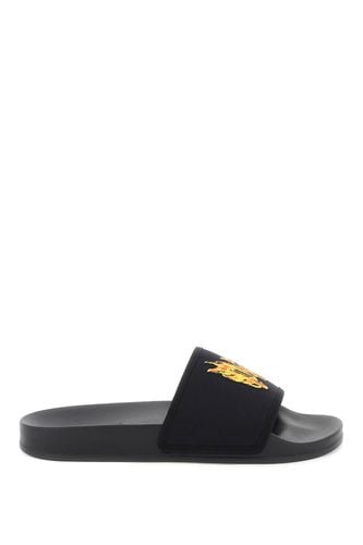 Palm Angels Burning Monogram Slides - Palm Angels - Modalova