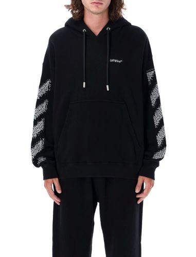 Off-White Pixel Diag Skate Hoodie - Off-White - Modalova